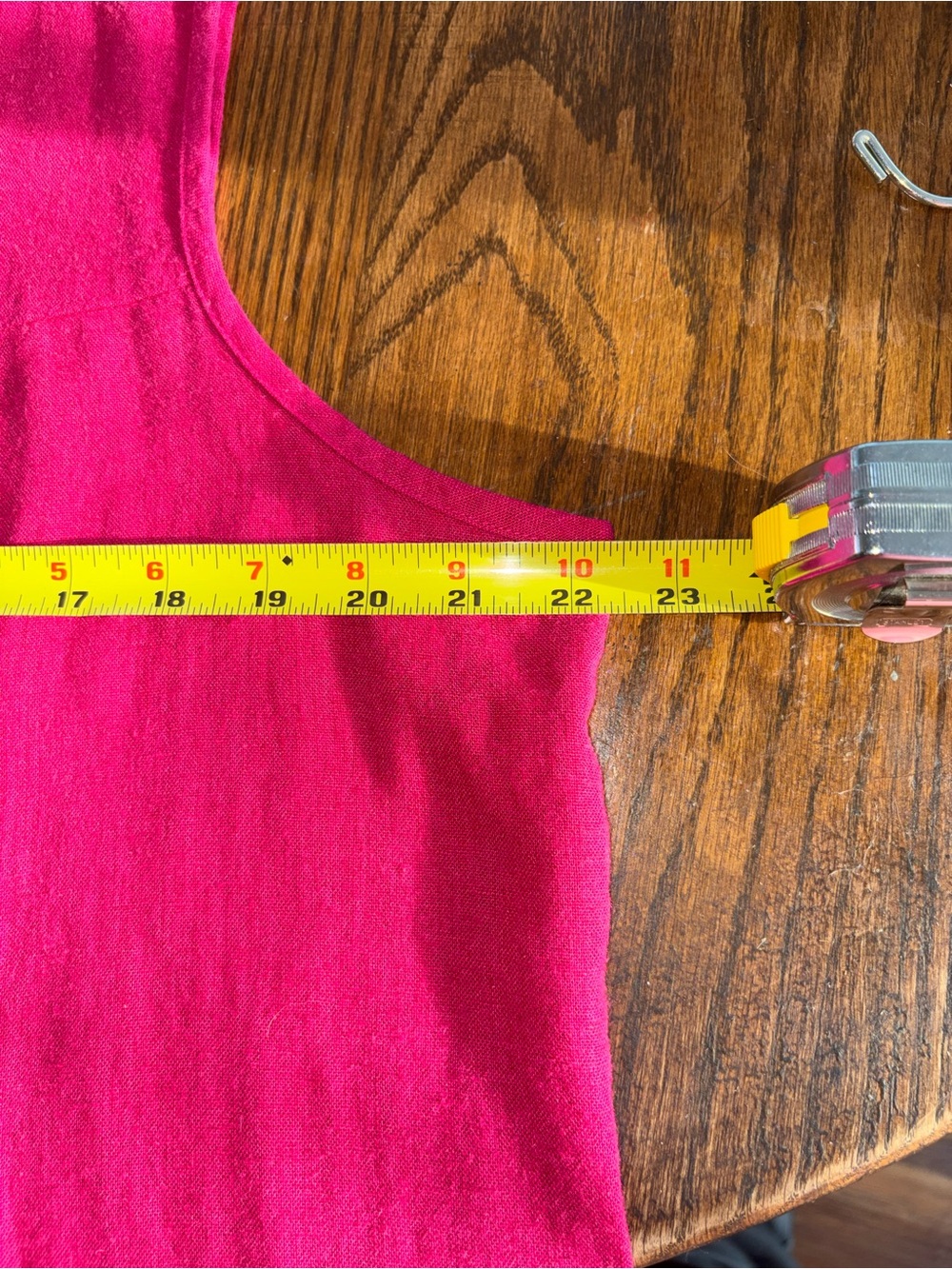 Coldwater Creek Linen Sleeveless Maxi Dress Sz 1X Pockets Asymmetrical Pink Boho - Picture 13 of 14